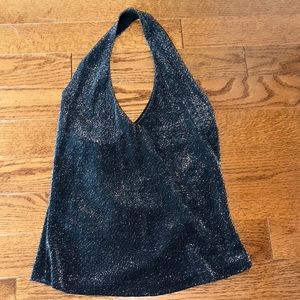 Glitter Halter Top